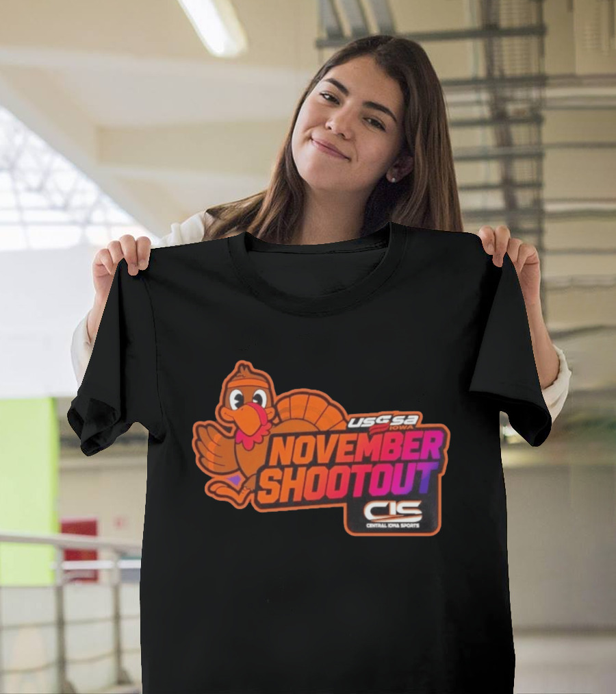 USSSA Iowa November Shootout CIS Central Iowa Sports Turkey 2026 T-Shirt