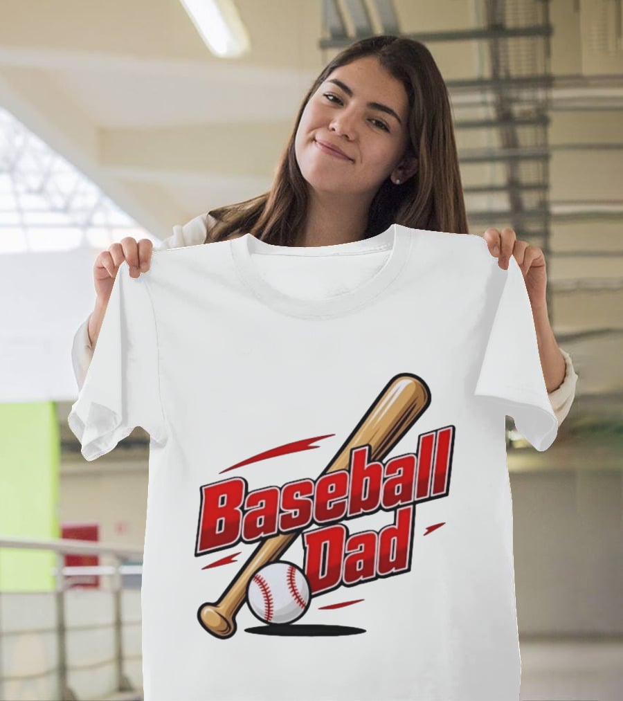 Baseball Dad Bat And Ball Sports T-Shirt