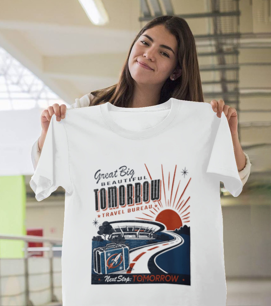 Great Big Beautiful Tomorrow Travel Bureau Tomorrow Carousel T-Shirt