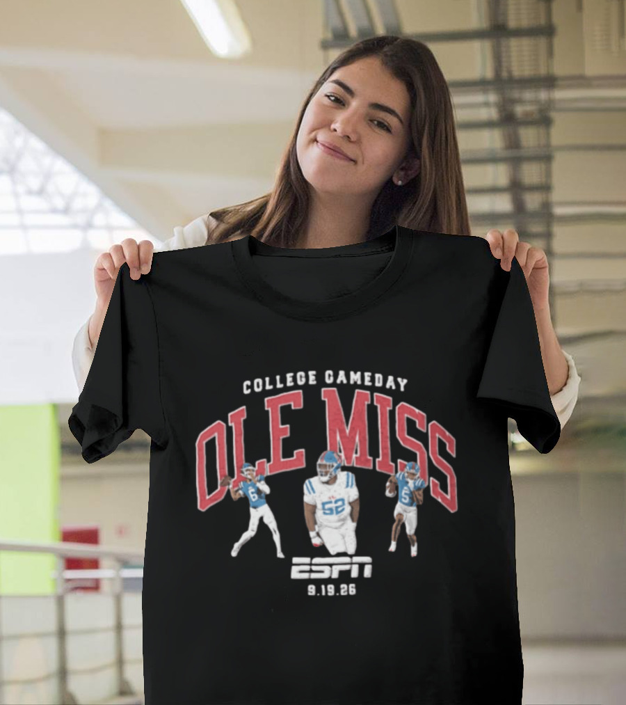 College Gameday Ole Miss Rebels ESPN 9.19.26 T-Shirt