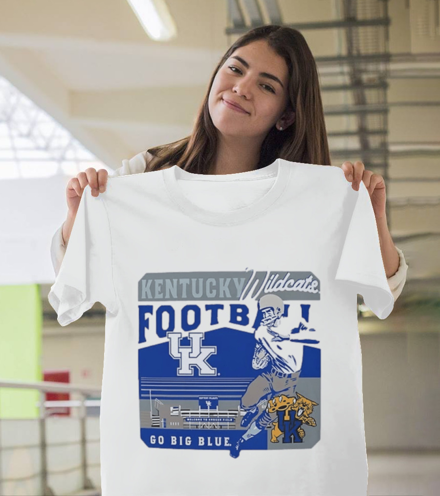 Kentucky Wildcats Football Go Big Blue Kroger Field UK Wildcats T-Shirt