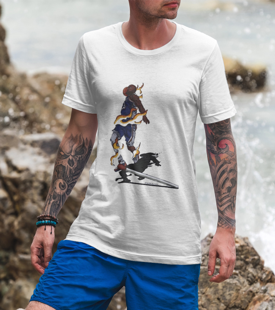 Philadelphia 76ers Flaming Match LeBron James Sports T-Shirt