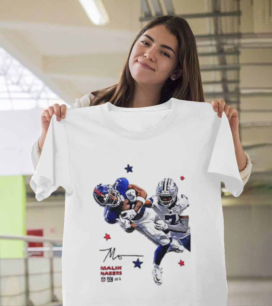 Malik Nabers New York Giants Cowboys Matchup Highlight T-Shirt