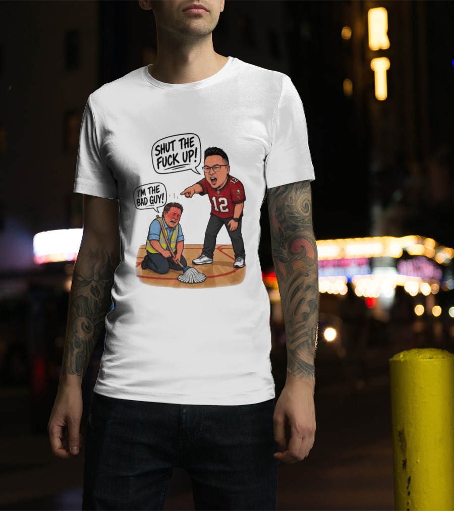 Rico Bosco Shut The Fuck Up I'm The Bad Guy 12 Red Jersey T-Shirt