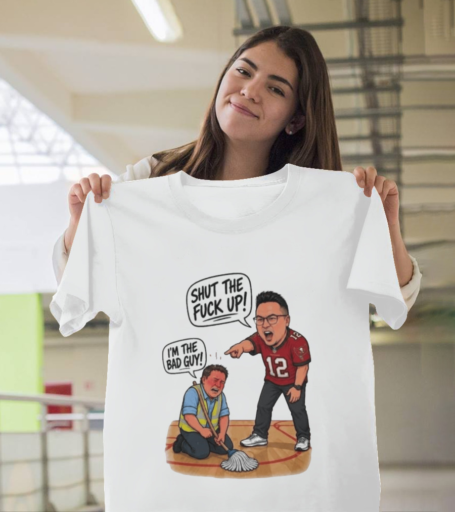Rico Bosco Shut The Fuck Up I'm The Bad Guy 12 Red Jersey T-Shirt
