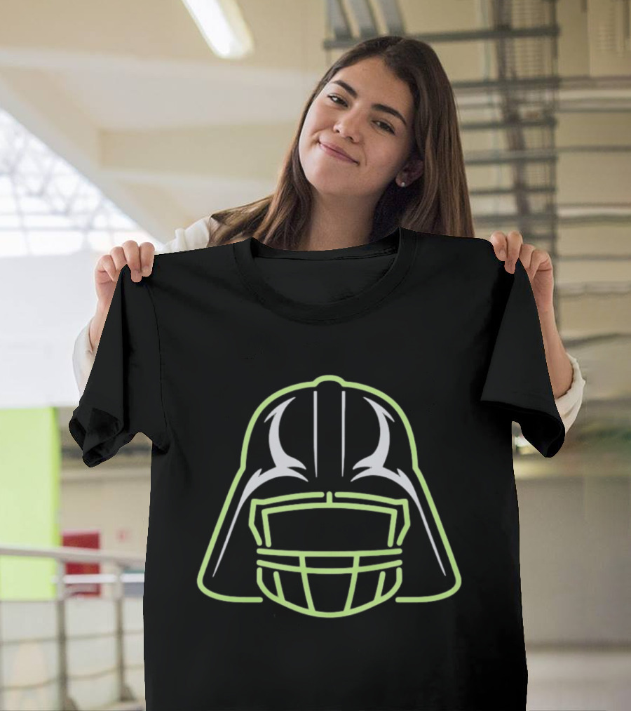 Darth Vader Seattle Seahawks Football Helmet T-Shirt