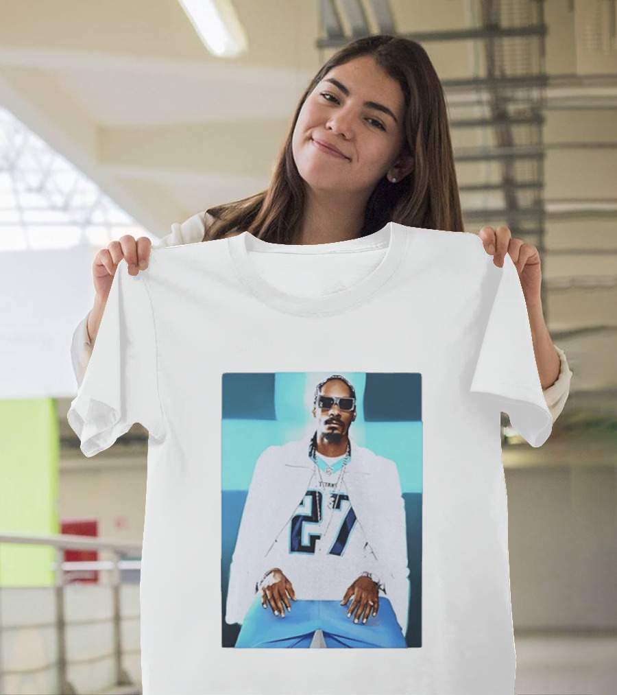Tennessee Titans 27 Jersey Worn By Snoop Dogg T-Shirt