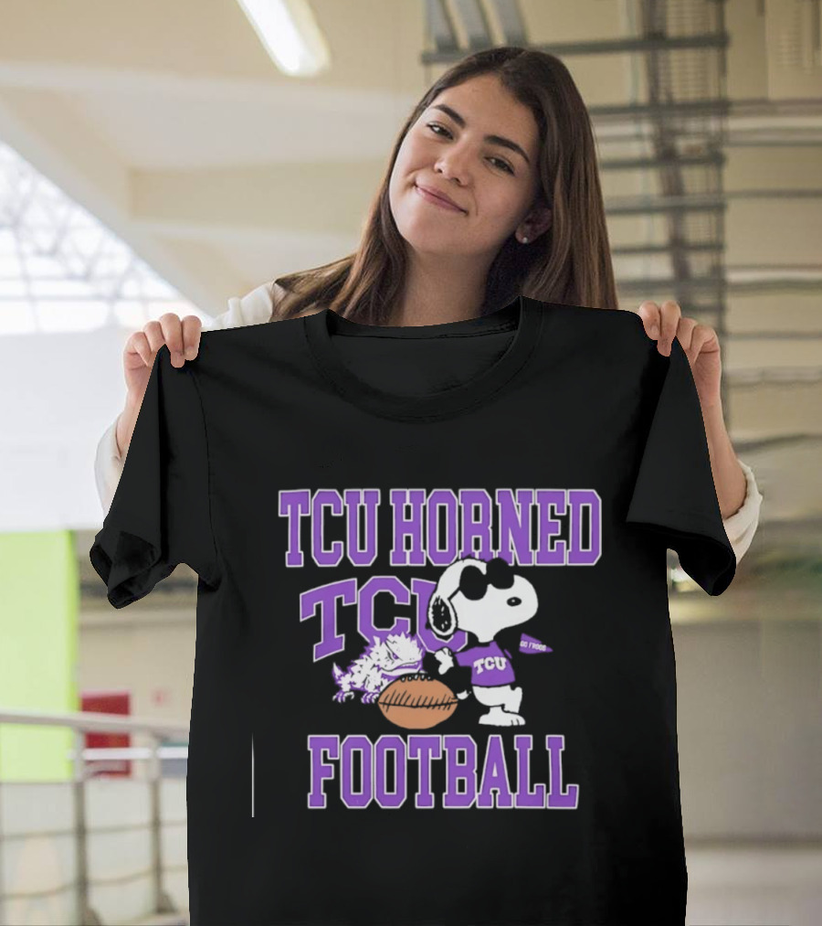 TCU Horned Frogs Football Snoopy Go Frogs T-Shirt