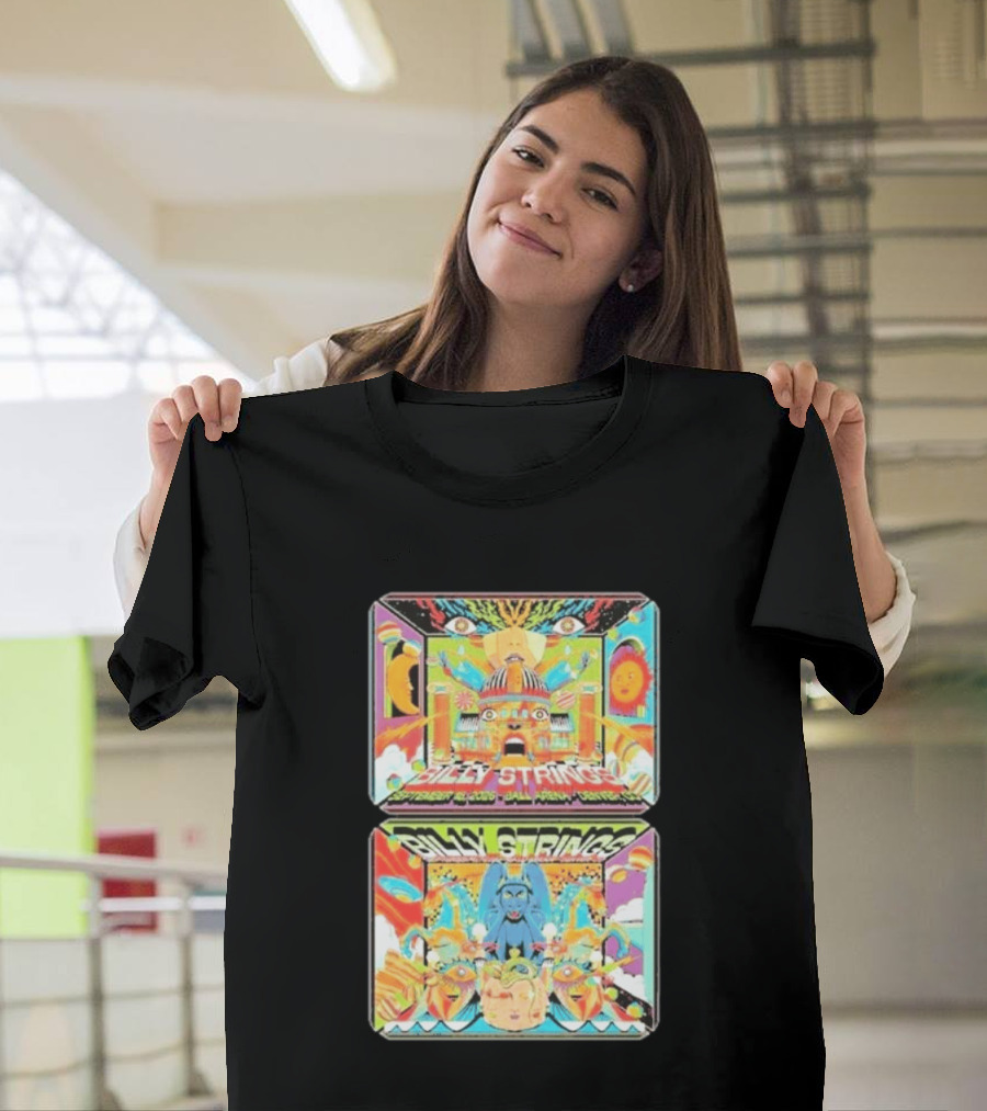 Billy Strings Denver Co 2026 Ball Arena September 18 19 Sun Moon Celestial Faces Cosmic T-Shirt