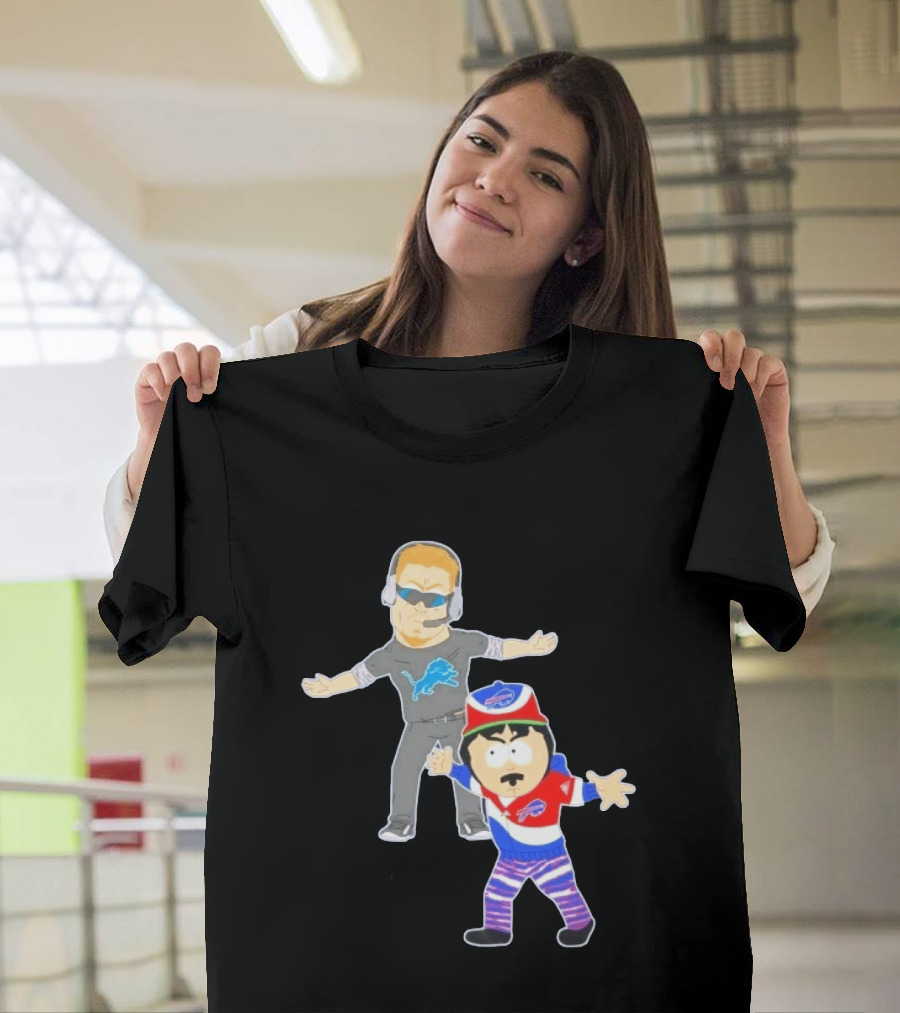 Buffalo Bills Detroit Lions South Park Crossover Motown Bro Down T-Shirt