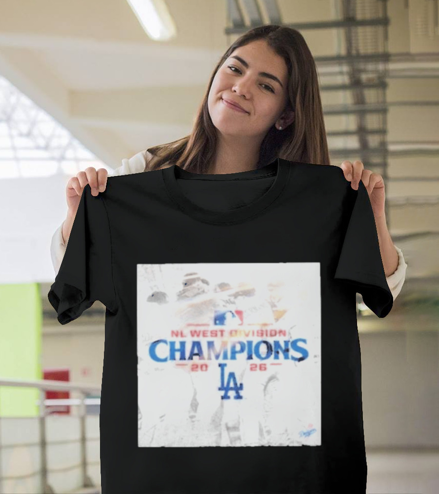 NL West Division Champions 2026 LA Dodgers MLB T-Shirt