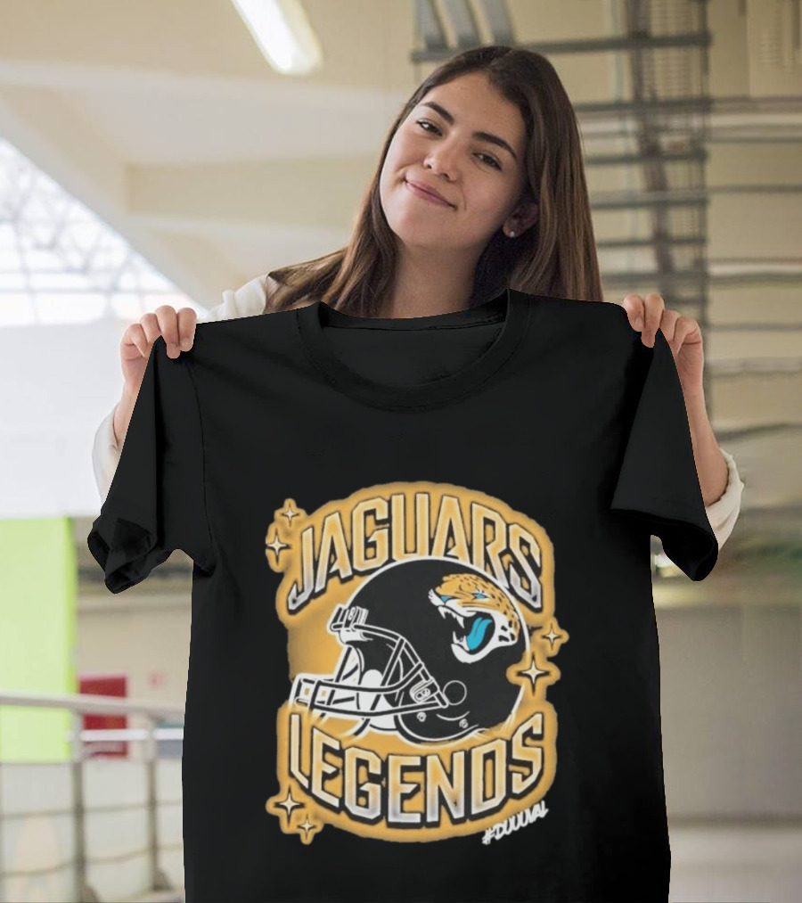 Jacksonville Jaguars Legends DUUUVAL Football Helmet T-Shirt