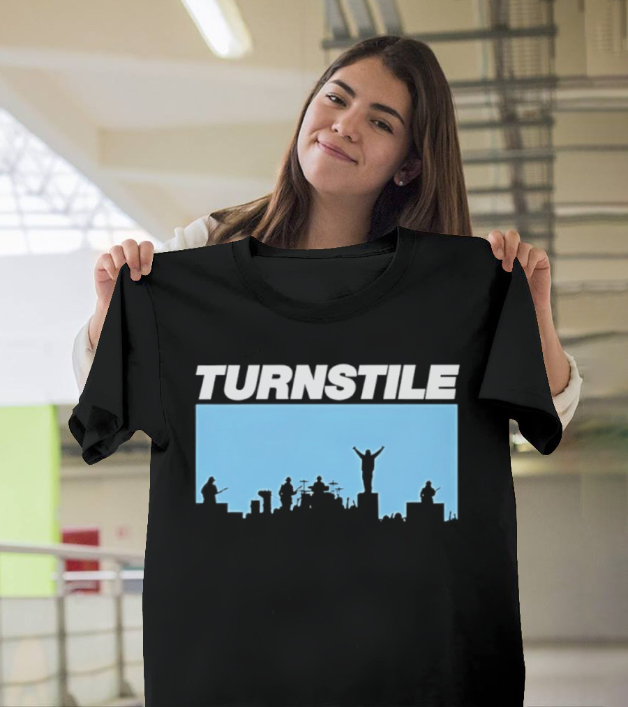 Turnstile Band Skyline Performance Hardcore T-Shirt