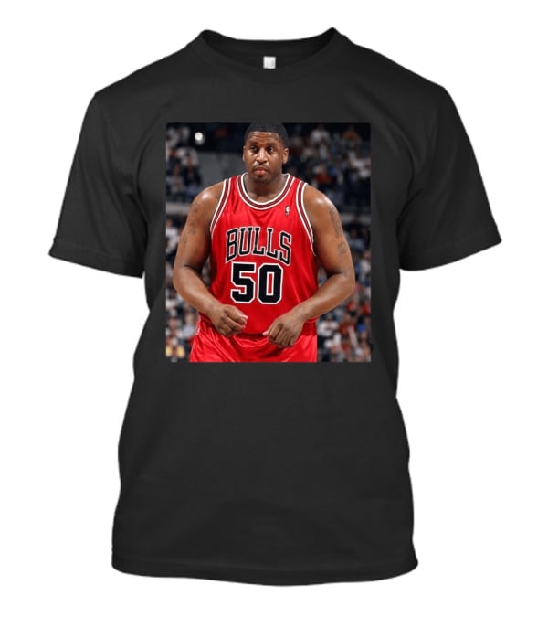 Bulls 50 Michael Sweetney Red Basketball Jersey T-Shirt