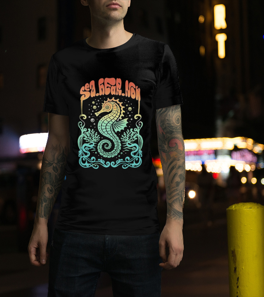 Sea Hear Now Seahorse 2026 Lineup Psychedelic Festival T-Shirt