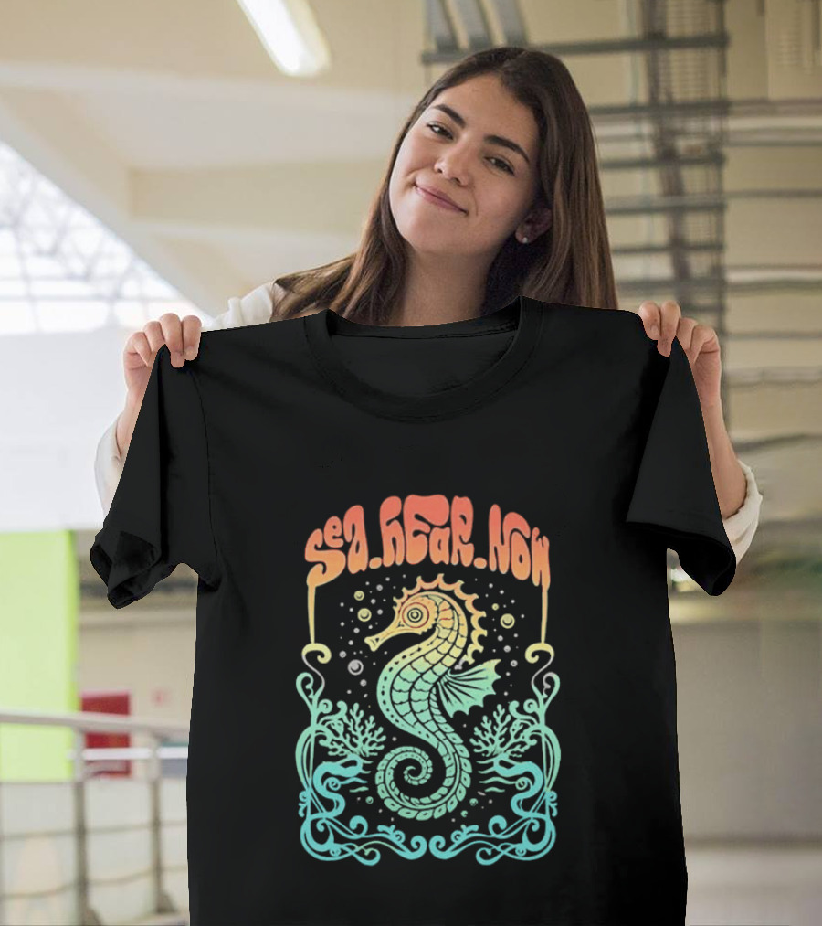 Sea Hear Now Seahorse 2026 Lineup Psychedelic Festival T-Shirt