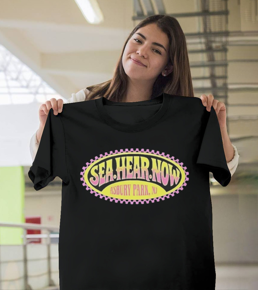 Sea Hear Now Asbury Park NJ Music Festival Retro Surfing Vibes T-Shirt