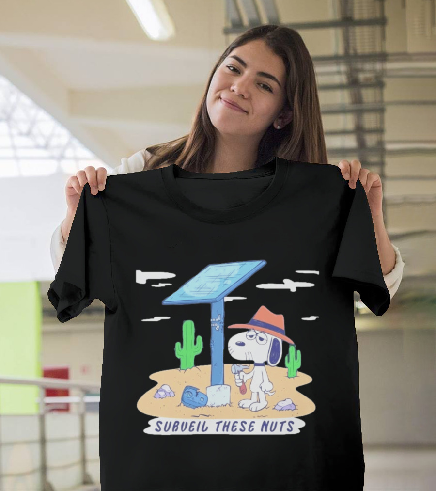 Spike Peanuts Subueil These Nuts Snoopy Desert Solar Panel T-Shirt