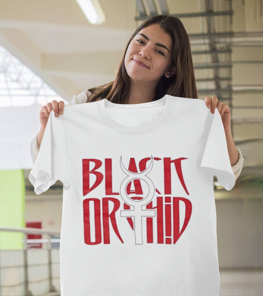 Black Orchid Venus Symbol Red T-Shirt