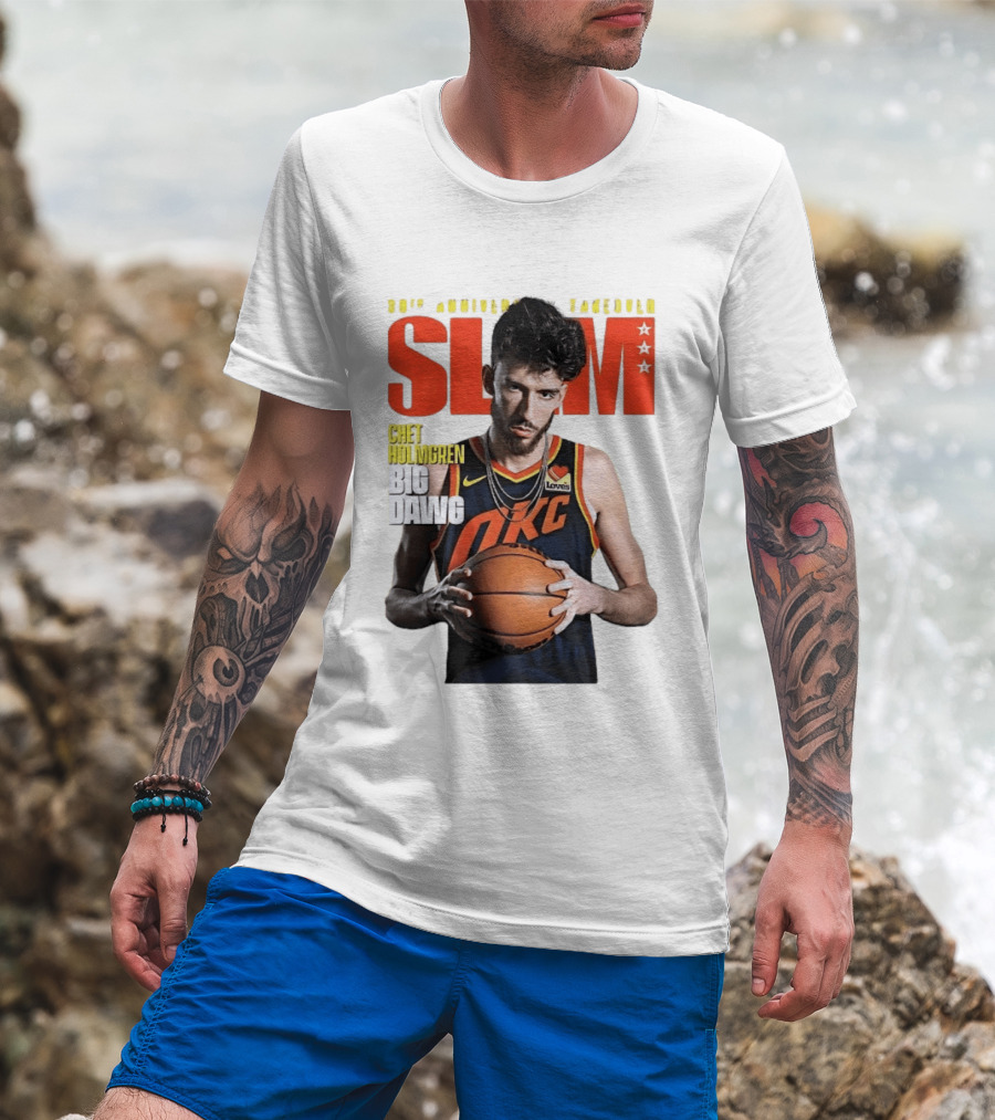 Chet Holmgren SLAM Magazine 30th Anniversary OKC Big Dawg Cover T-Shirt
