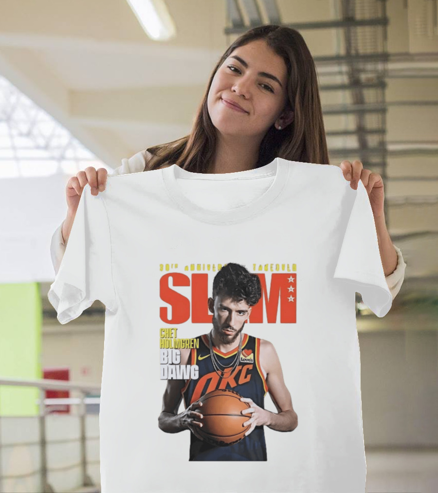 Chet Holmgren SLAM Magazine 30th Anniversary OKC Big Dawg Cover T-Shirt
