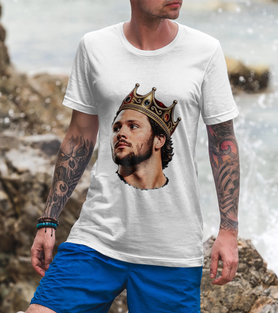 Josh Allen Buffalo Bills King Crown Football T-Shirt