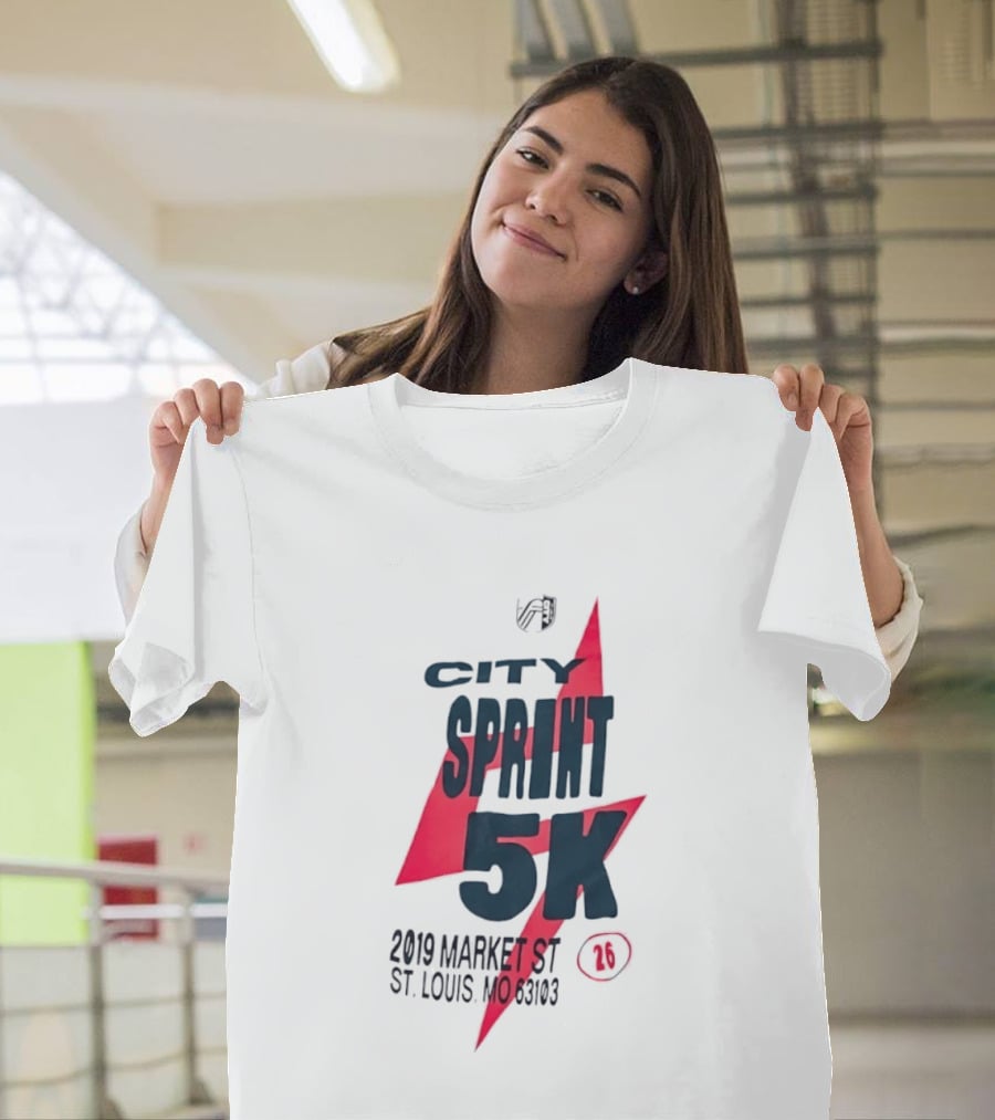 City Sprint 5K 2019 Market St St Louis MO 63103 26 T-Shirt