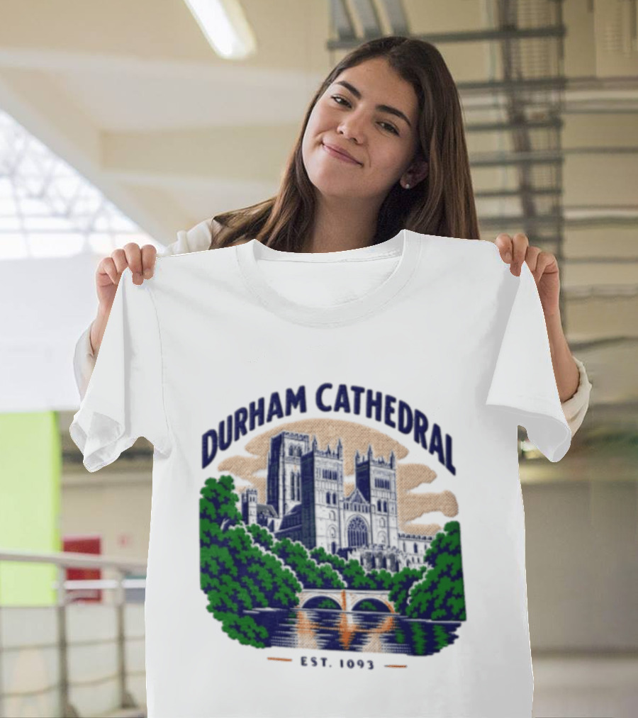 Durham Cathedral Est 1093 Iconic Landmark Travel Souvenir T-Shirt