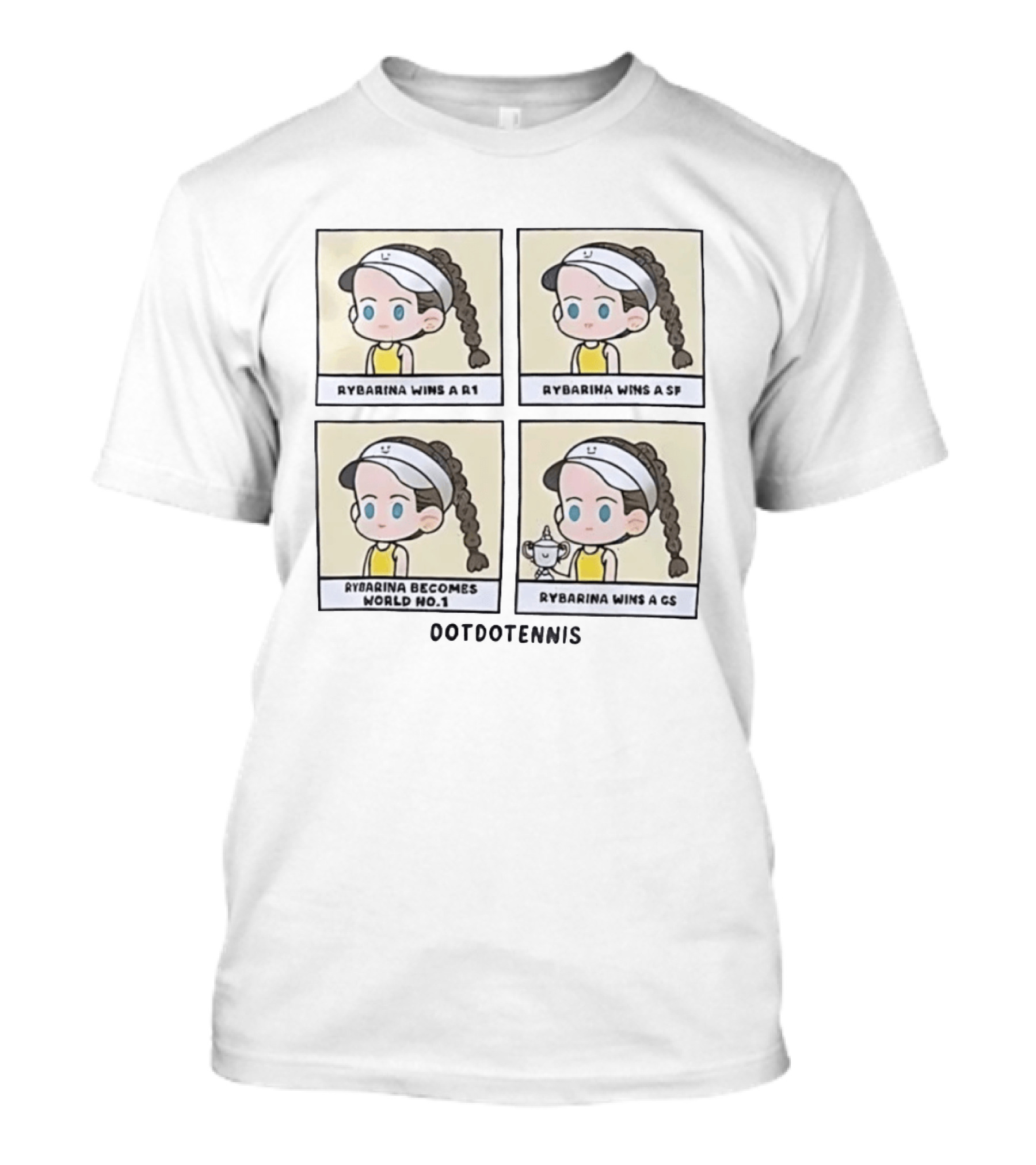 Rybarina Wins A R1 SF GS And Becomes World No 1 Ootdotennis T-Shirt
