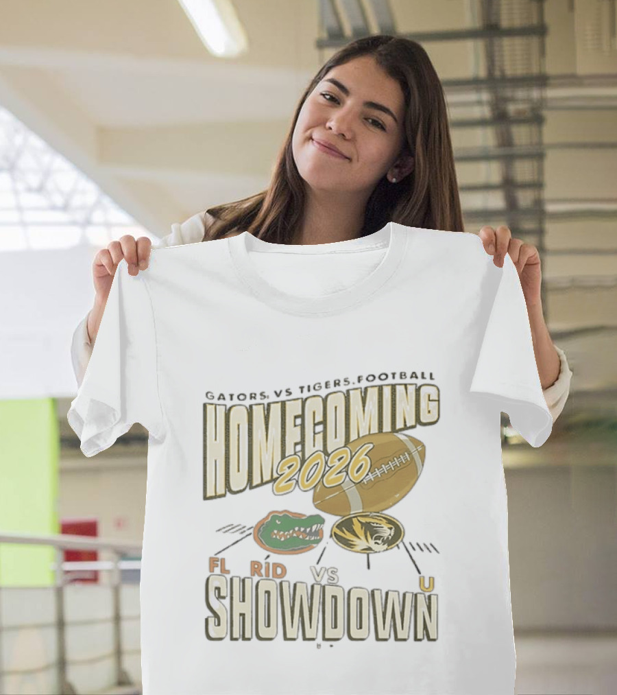 Florida Gators Vs Mizzou Tigers 2026 Homecoming Showdown Football T-Shirt