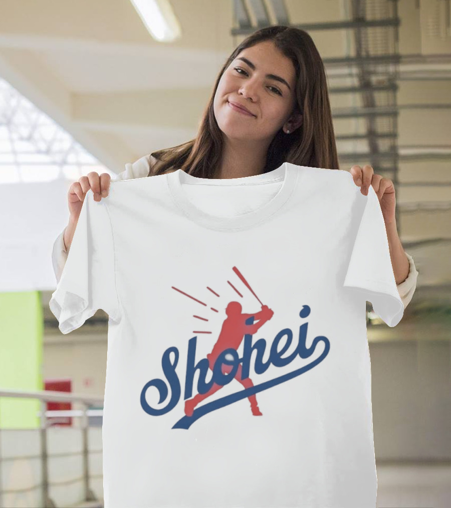 Shohei Ohtani MLB Los Angeles Baseball Player Silhouette Swing T-Shirt