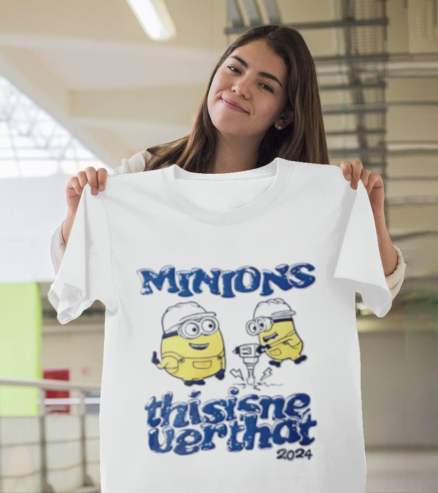 Minions Thisisneverthat 2024 Hard Hat Jackhammer T-Shirt
