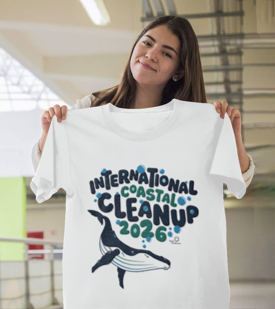 International Coastal Cleanup 2026 Humpback Whale T-Shirt