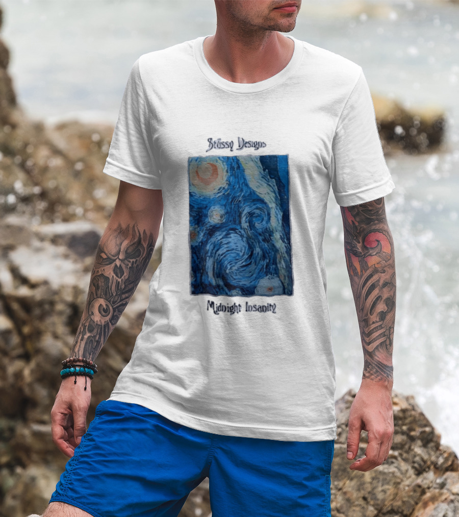 Stüssy Midnight Insanity The Starry Night T-Shirt