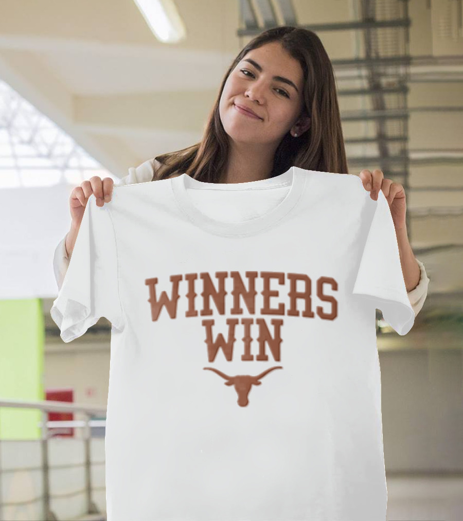 Texas Longhorns Winners Win Burnt Orange Steer Head T-Shirt