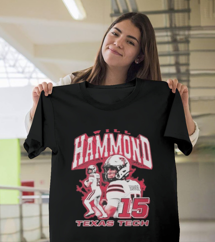 William Hammond Texas Tech Red Raiders Football 15 T-Shirt