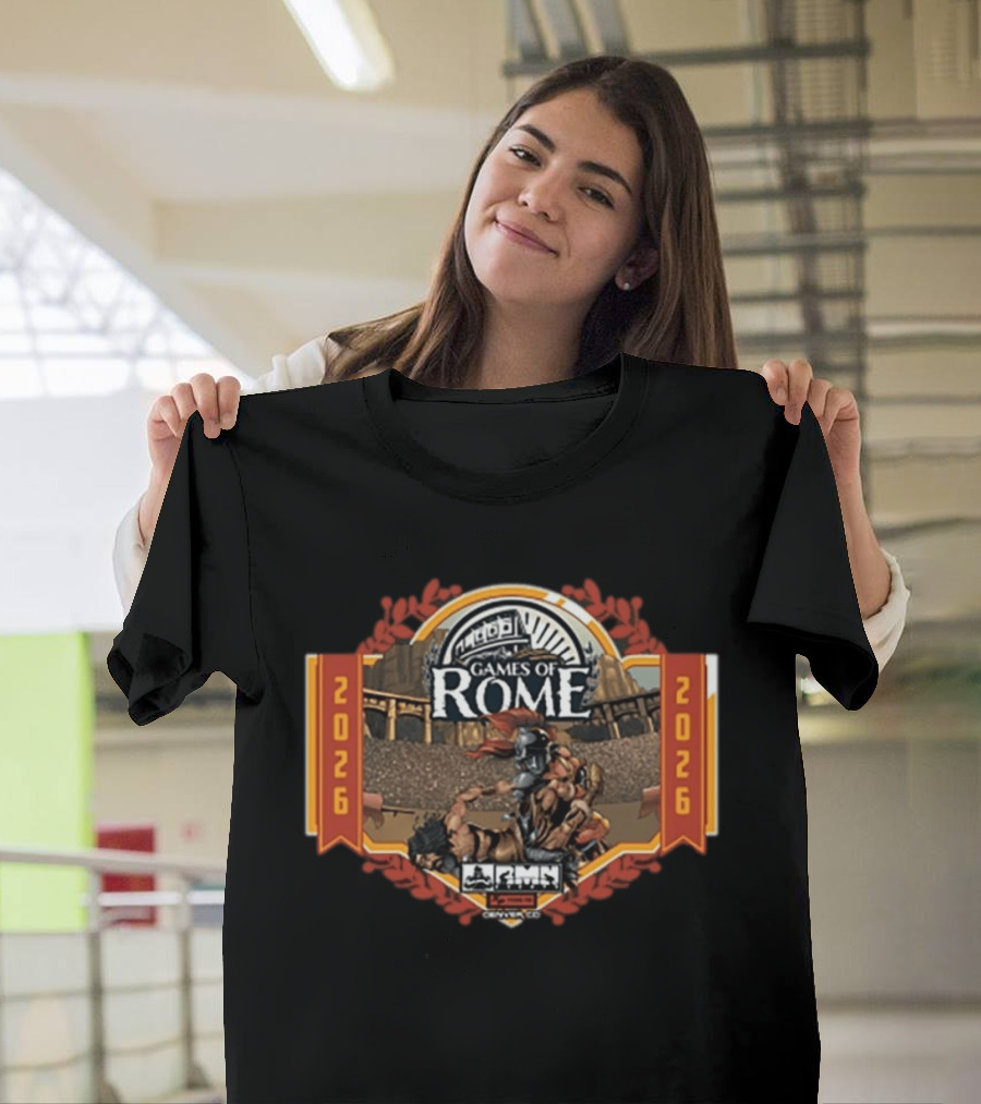 RMN Events Games Of Rome 2026 Gladiator Arena T-Shirt