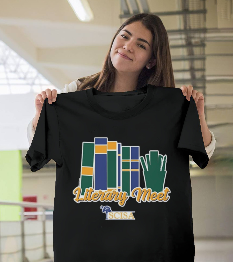 SCISA Literary Meet 2026 Books And Pens T-Shirt