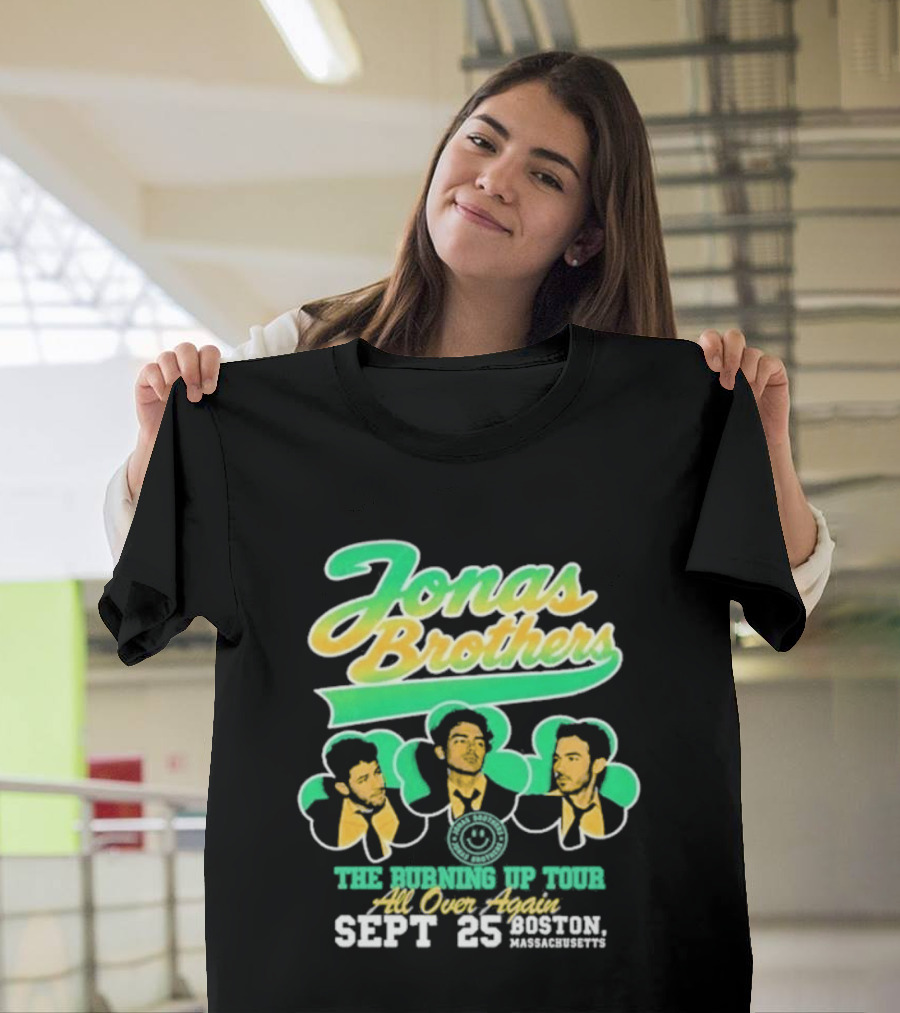 Jonas Brothers The Bringing Up Tour All Over Again Sept 25 Boston Massachusetts T-Shirt