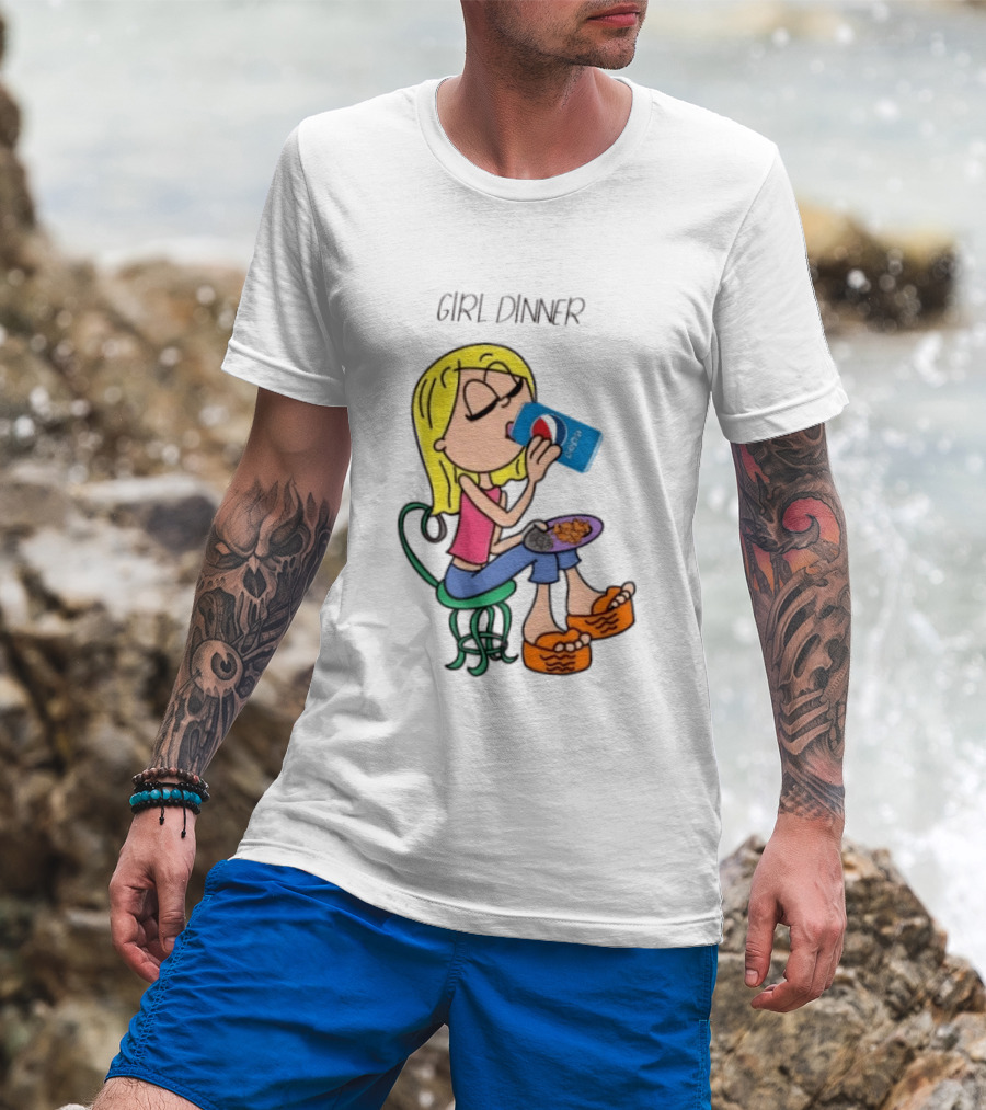 Lizzie McGuire Y2K Girl Dinner Pepsi Retro Fashion T-Shirt