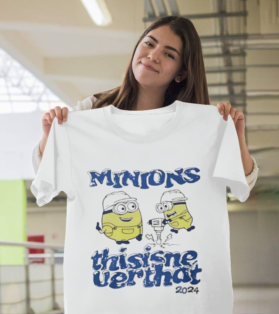 Minions Thisisneverthat 2024 Drilling Fun Collaboration T-Shirt