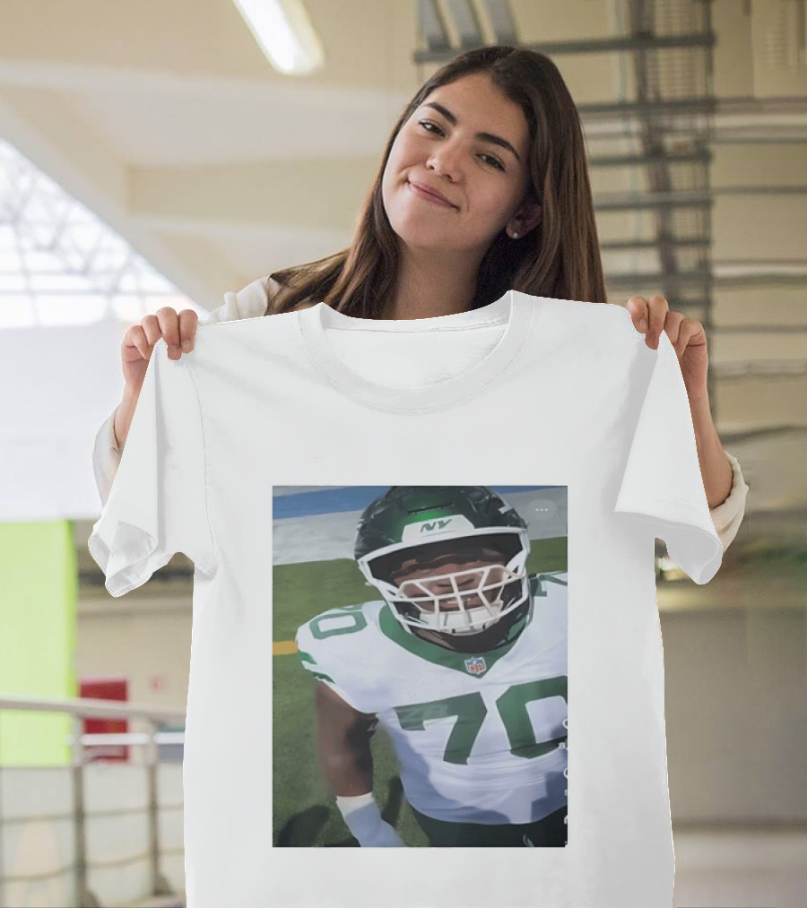 New York Jets Number 70 Football Player NFL Jersey T-Shirt
