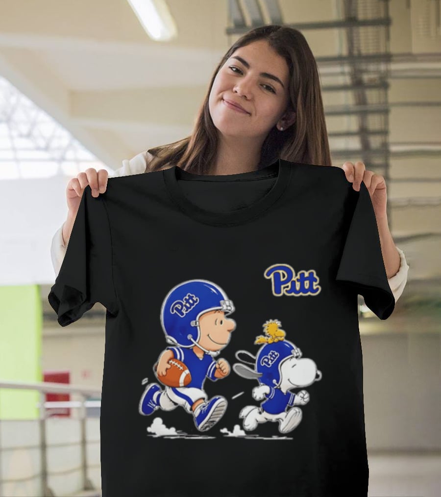 Charlie Brown Woodstock Snoopy Pitt Panthers Football 2026 T-Shirt