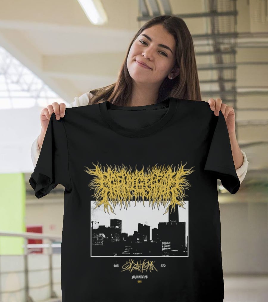 Deathoma 405 572 MMXXVI Cityscape Death Metal Amagiri Skreamxx T-Shirt