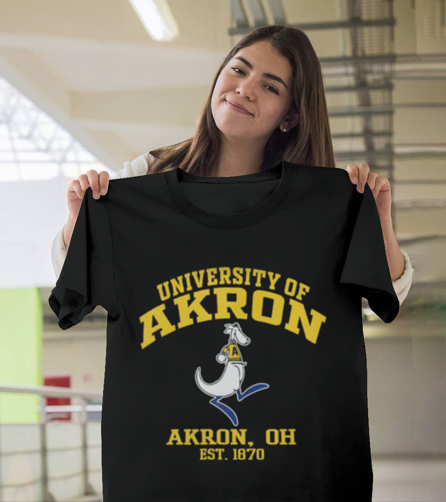 University Of Akron Zips Kangaroo Akron OH Est 1870 T-Shirt