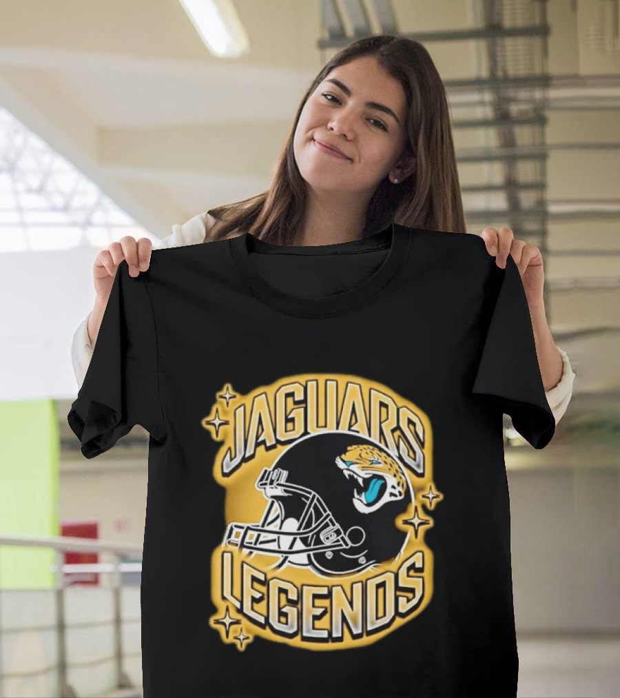 Jaguars Legends Football Helmet Icon With Stars T-Shirt