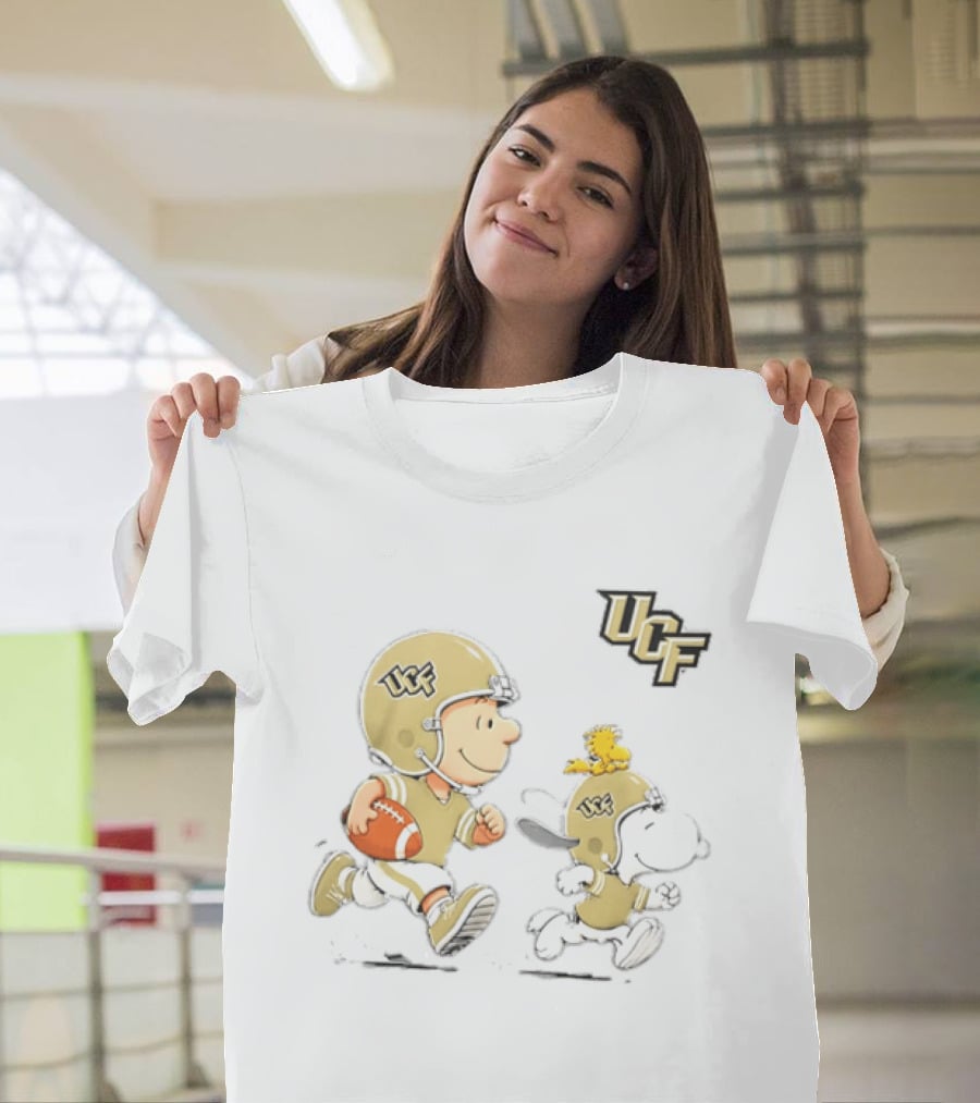 Charlie Brown Snoopy Woodstock UCF Knights Football 2026 T-Shirt
