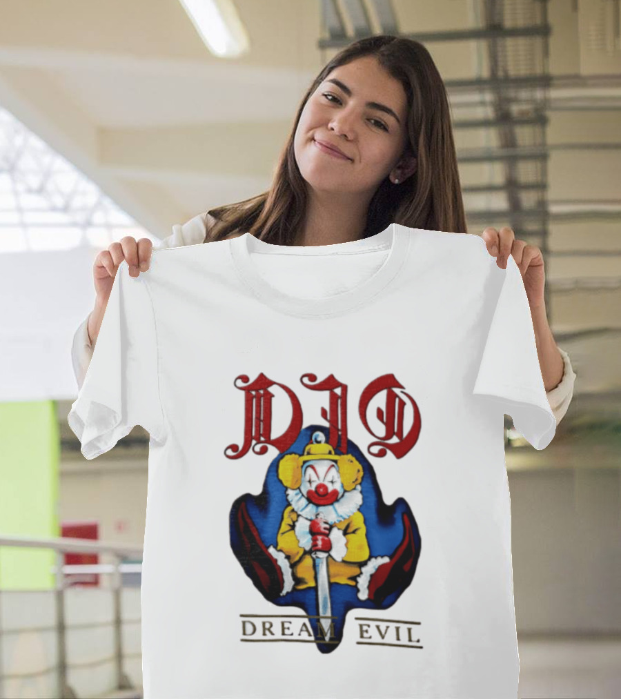 Dio Dream Evil Clown Holding Sword T-Shirt