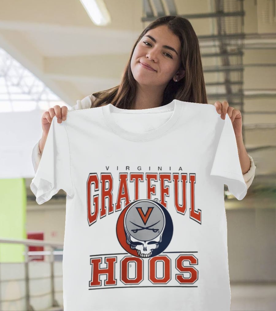 Virginia Cavaliers Grateful Dead Grateful Hoos Steal Your Helmet T-Shirt