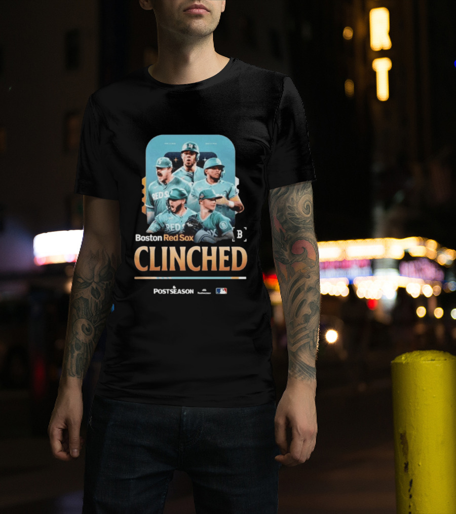Boston Red Sox Clinched Postseason 2026 MLB T-Shirt